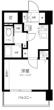 東建東五反田マンションの間取り画像