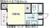 山戸ハイツの間取り画像