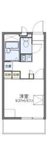 レオパレスピースフル 稲月の間取り画像