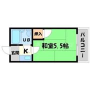 サンシャトー粟生間谷の間取り画像