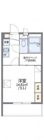 レオパレスコート ヤヒロ Ⅱの間取り画像