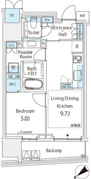 ミレアコート銀座プレミアの間取り画像
