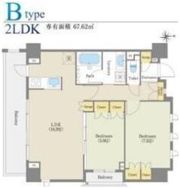 パークアベェニュー覚王山の間取り画像