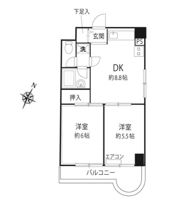ヴィラにしむらの間取り画像