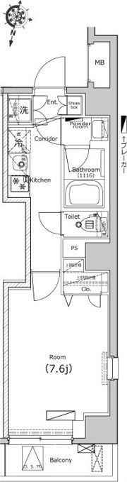 レスティア三軒茶屋の間取り画像