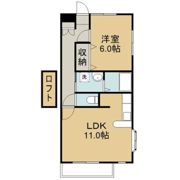 キャステール砂押Ⅱの間取り画像