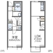 レオネクストクレール住吉Ⅱの間取り画像