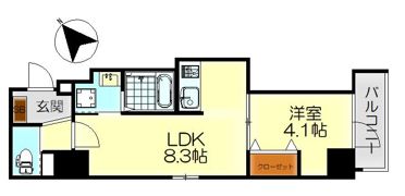 月光呉本町ツインタワーツヴァイ（弐番館）の間取り画像