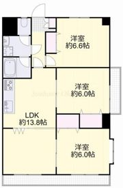 コスモハイツ関の間取り画像