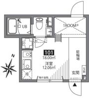 新宿中井アパートメントの間取り画像