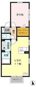 ウエストパークの間取り画像