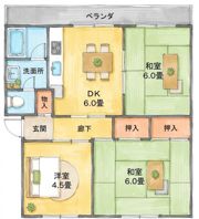 KNハイツの間取り画像