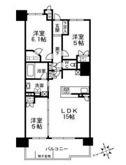プラウド千里山田フロントの間取り画像