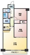 パシフィックマンションIIIの間取り画像