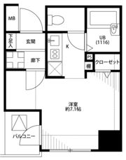 プレール・ドゥーク神田の間取り画像