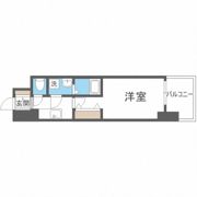 Quintet NAMBA(旧:レジュールアッシュNAMBA)の間取り画像