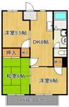 サンハイツ高野の間取り画像