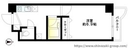 フロンティア恵比寿の間取り画像