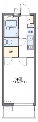 レオパレスノーブル シャトーⅡの間取り画像