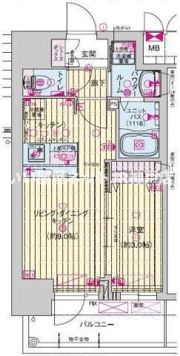 プレサンス神戸水木通ルミエスの間取り画像