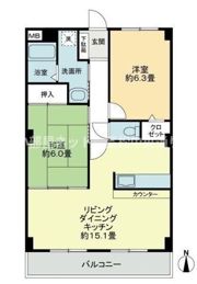 フォブールトロワやくりBの間取り画像