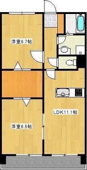 クロノス19蓮台寺の間取り画像