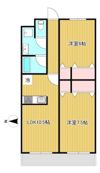 Rainbowほんまの間取り画像