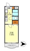 北岡マンションの間取り画像