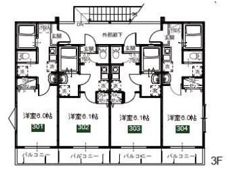 DEINZE南与野の間取り画像