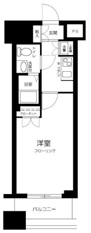 ヴィーダ・スカイコート品川の間取り画像