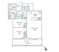 ザ・タワー横浜北仲の間取り画像