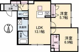 ベレオガーデンズ北方の間取り画像