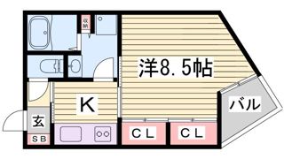アンリーヴ北野の間取り画像