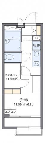 レオパレスホカリズ登戸の間取り画像