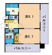 エンクレスト天神南2の間取り画像
