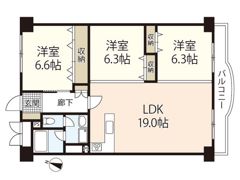 日商岩井光町ハイツの間取り画像