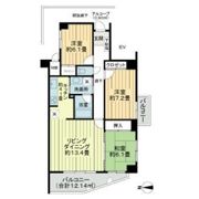 エクステ大倉山B棟の間取り画像