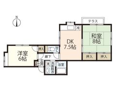 ユアコート江波東の間取り画像