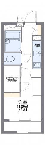 レオパレスピュアの間取り画像