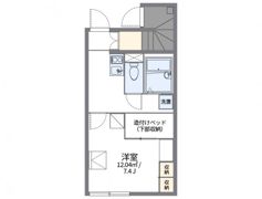 レオパレスセンターウエストⅠの間取り画像
