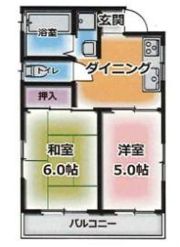 篠原南マンションの間取り画像