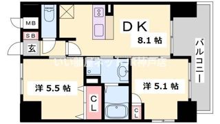 エステムプラザ神戸西Ⅳインフィニティの間取り画像