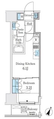GLACIER神保町（グラシアジンボウチョウ）の間取り画像