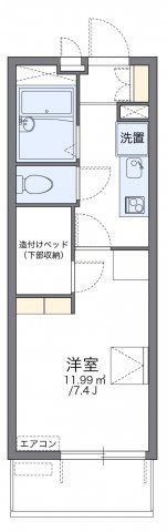 レオパレスイーストヒルズの間取り画像