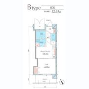 静岡市駿河区馬渕3丁目9階1LDKの間取り画像