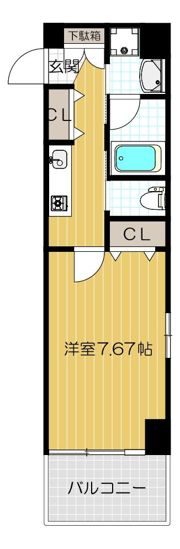 プレジール靭公園の間取り画像