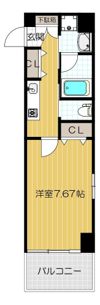 プレジール靭公園の間取り画像