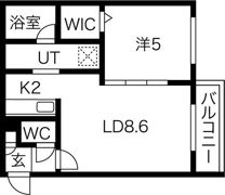 Reve北広島の間取り画像