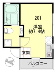 アパートメント新小岩A棟の間取り画像