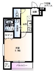 フジパレス三津屋Ⅵ番館の間取り画像